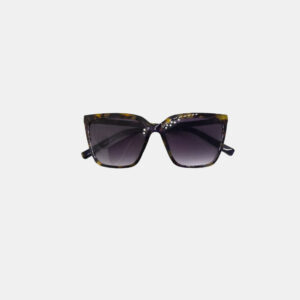 Ferlina Animal Print Cateye Acetate With Gradient Smoke Lense
