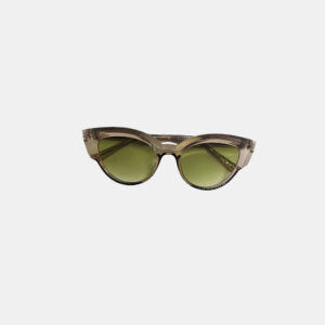 Halo Olive Honey Brown Frame Green Tint