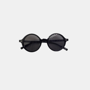 Super Round Jet Black Premium Acetate