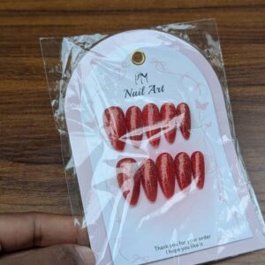 Red Hot Glam Press-On Nails